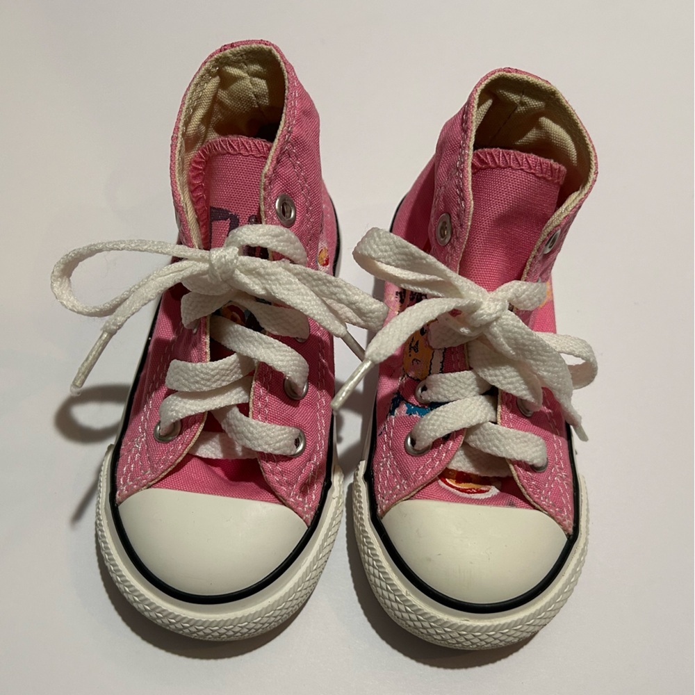 Converse CUSTOM‎ Doc McStuffins Pink Toddler High-Top Sneakers-Baby Size 7